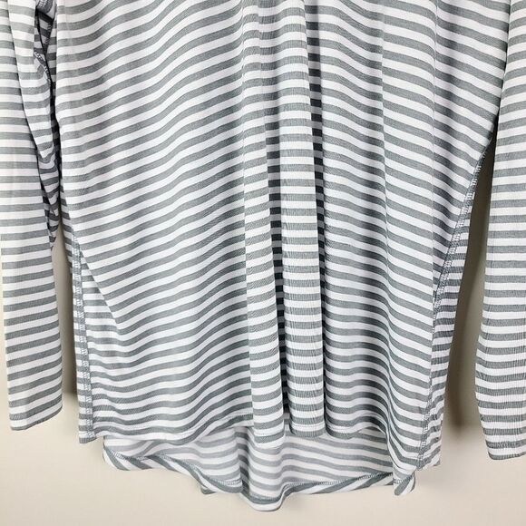 OLD navy active gray & white stripe long sleeve t-Shirt 3X - Picture 4 of 14